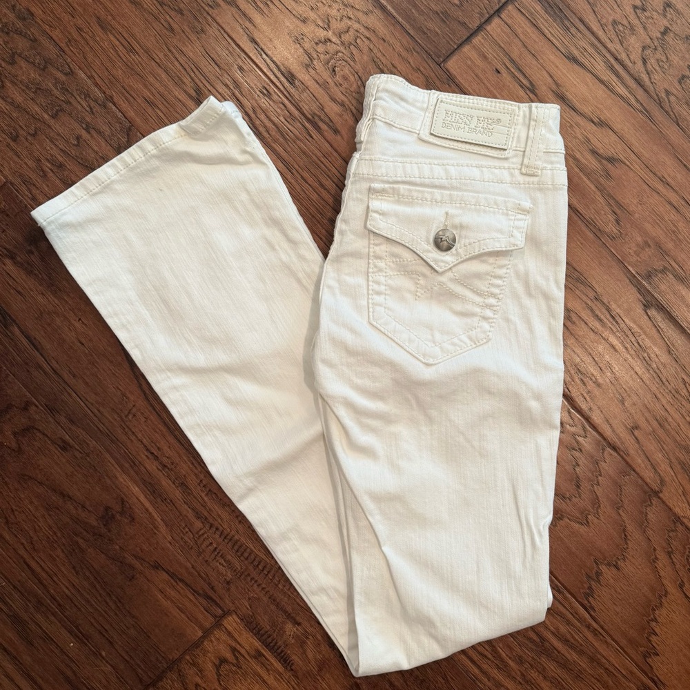 Miss Me White Boot Cut Leg Jeans Irene